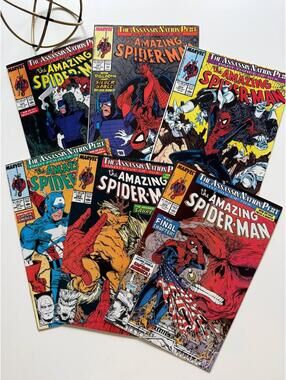 Amazing Spider-Man #320–325 (1989) Comic Set — Assassin Nation Plot McFarlane